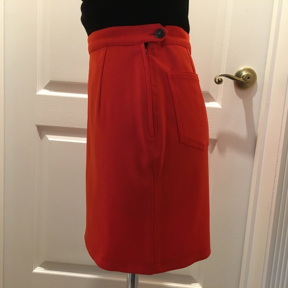 ❤️NEW MOSCHINO❤️Jeans Red Mini Skirt Vintage VTG New Authentic - Picture 7 of 12